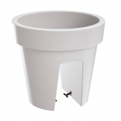 Lofly - Lekka doniczka do montowania na balustradzie 24,5 cm - biała