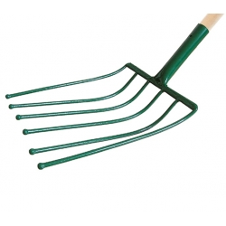 Widły 6-zębne do buraków z trzonkiem drewnianym T 100 cm