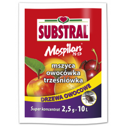 Mospilan 20SP - zwalcza mszyce, owocówki, trześniówki - na drzewa owocowe - Substral - 2,5 g
