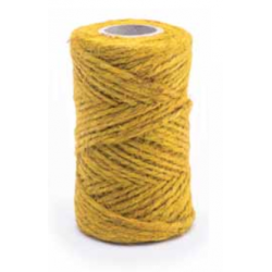 Sznurek jutowy - żółty - 50g/25m