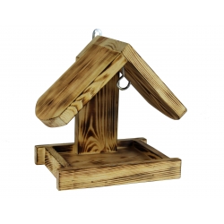 Karmnik dla ptaków - do powieszenia na ścianie - opalany