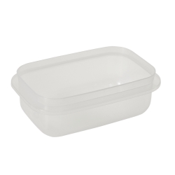 Pojemnik prostokątny na żywność - 0,6 litra - Micro-Clip - czerwony