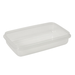 Pojemnik prostokątny na żywność - 1,8 litra - Micro-Clip - czerwony