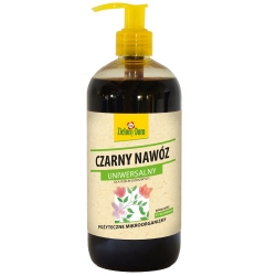 Czarny nawóz uniwersalny - z pożytecznymi mikroorganizmami - Zielony Dom - 500 ml