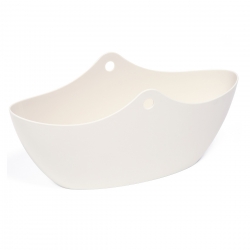 Osłonka na dwa storczyki Wena - 35 cm - kremowa