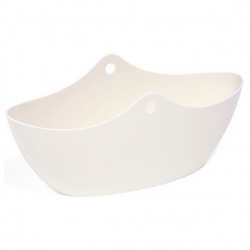 Osłonka na dwie rośliny Wena - 35 cm - biała