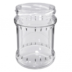 Słoiki zakręcane szklane na miód - fi 82 - 500 ml z zakrętkami "Polski miód" - 8 szt.