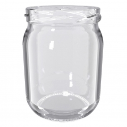 Słoiki zakręcane szklane na przetwory - fi 82 - 540 ml z zakrętkami w groszki - 32 szt.