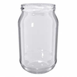 Słoiki zakręcane szklane na miód - fi 82 - 900 ml z zakrętkami "Polski miód" - 32 szt.
