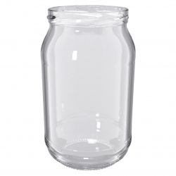 Słoiki zakręcane szklane na przetwory z owoców - fi 82 - 900 ml z zakrętkami owoce na białym tle - 32 szt.