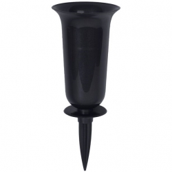 Wazon wbijany Dama - duży - grafitowy