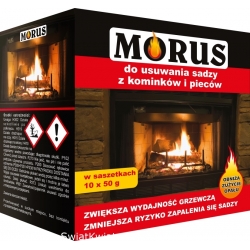 Bros - Morus - proszek do usuwania sadzy z kominków i pieców - 50 g