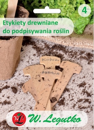 Etykiety drewniane do podpisywania roślin - ekologiczne - 100 szt.
